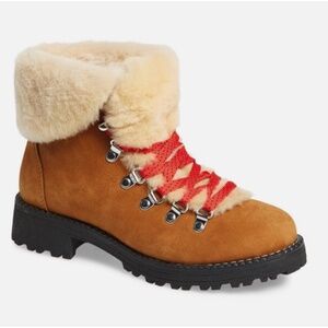 Gorgeous J Crew Nordic Boots in Glazed Pecan Size 8 NWT & Extra Laces